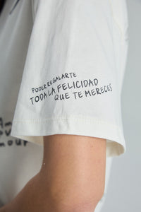 Playera Feel like home - Marfil