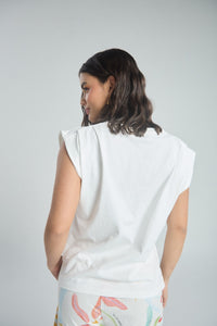 Playera Feel good - Marfil
