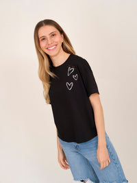 Playera La vida es ahora - Negro