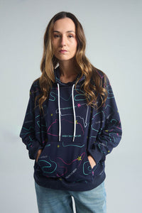 Sudadera Circuitos - Azul