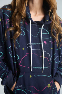 Sudadera Circuitos - Azul