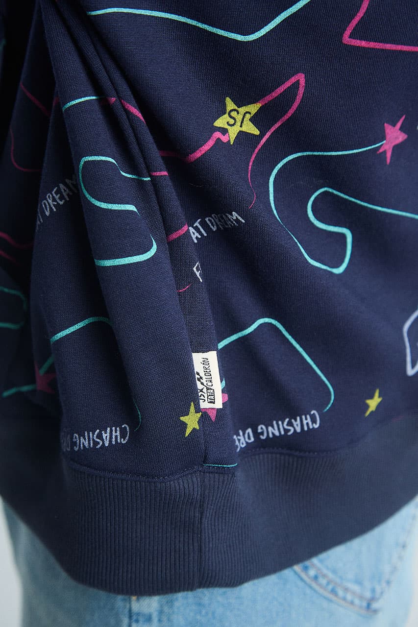 Sudadera Circuitos - Azul