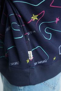 Sudadera Circuitos - Azul