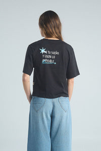 Playera Vive tu sueño - Negro