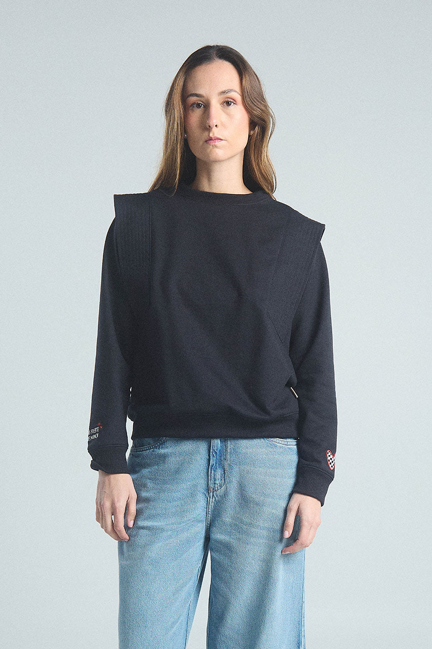 Sudadera Más fuerte - Negro