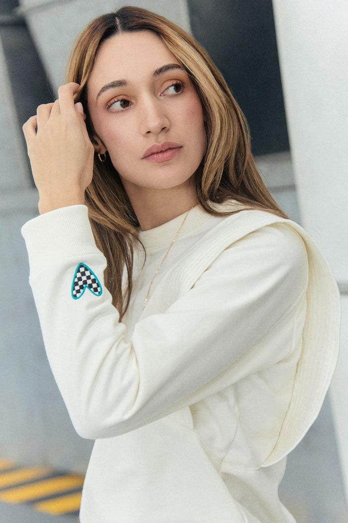 Sudadera Más fuerte - Marfil