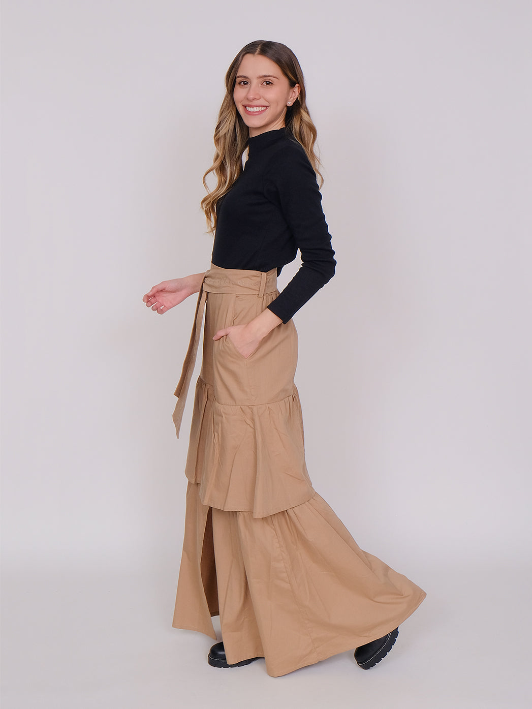 Falda Boleros Caqui