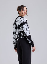 Sudadera Tejido garden - Negro