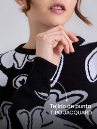 Sudadera Tejido garden - Negro
