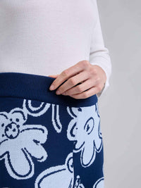 Pantalón Tejido garden - Azul