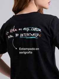 Playera Intentarlo - Negro