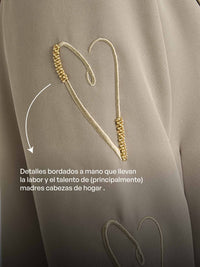 Blazer Bordado - Caqui