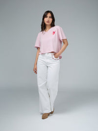 Playera Más fuerte - Rosado