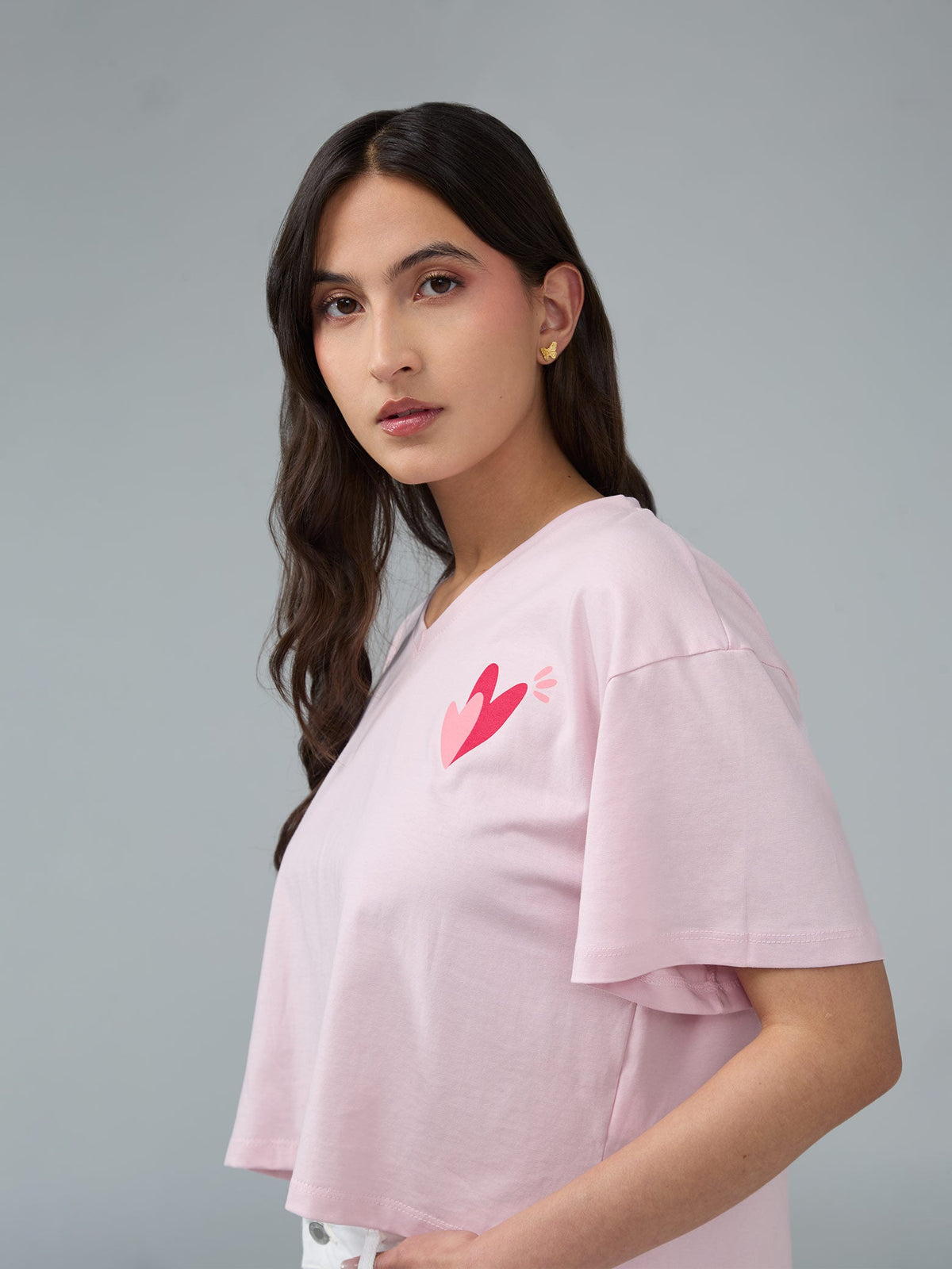 Playera Más fuerte - Rosado