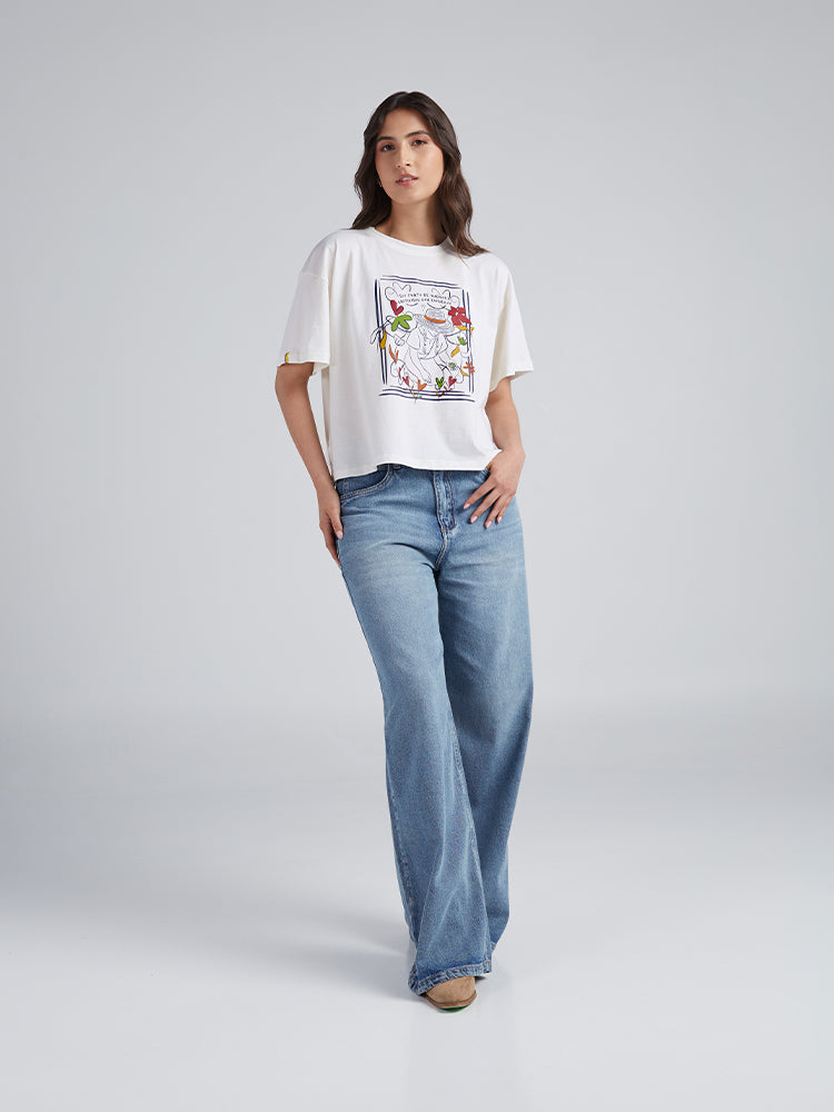Playera Cosecha de sueños - Marfil