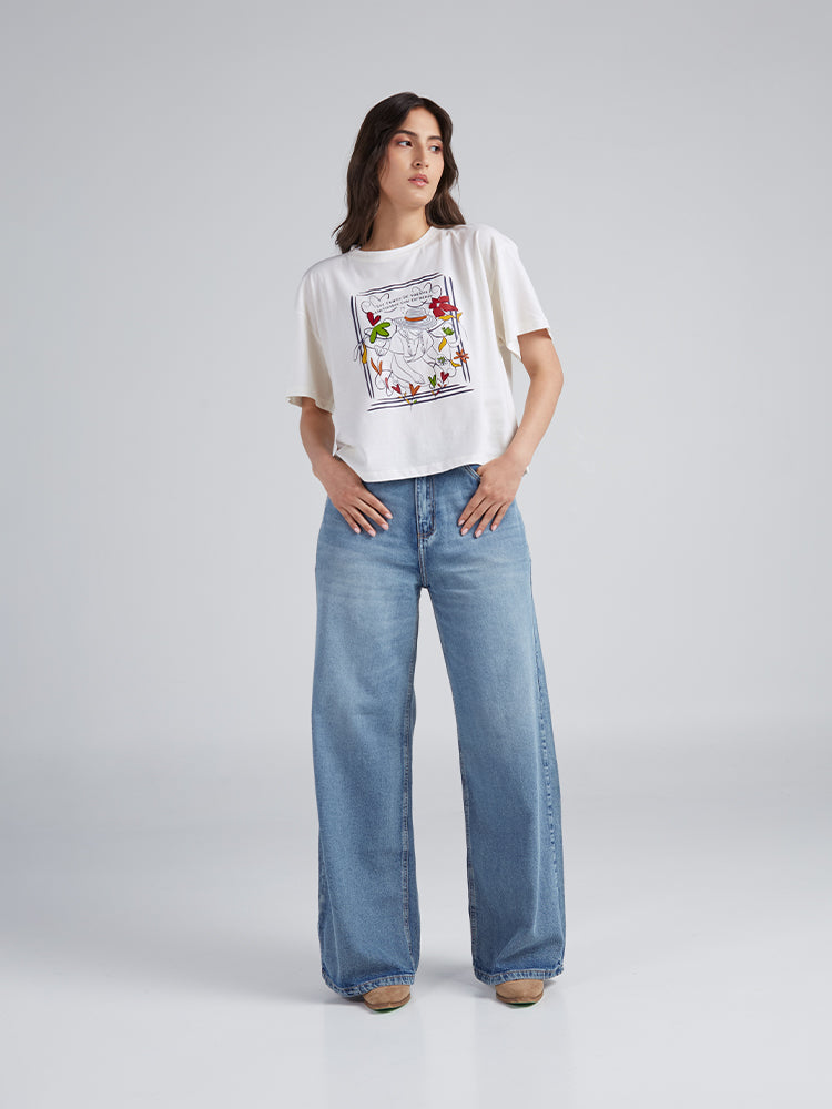 Playera Cosecha de sueños - Marfil