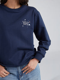 Sudadera Desde casa - Azul
