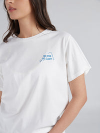 Playera Pistas Hombre - Marfil