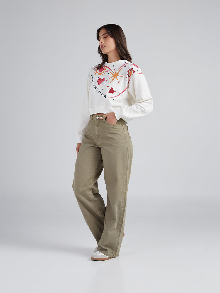 Sudadera Mil soles - Marfil