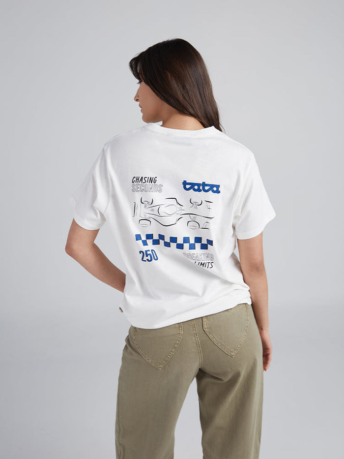 Playera Rompiendo limites Hombre - Marfil
