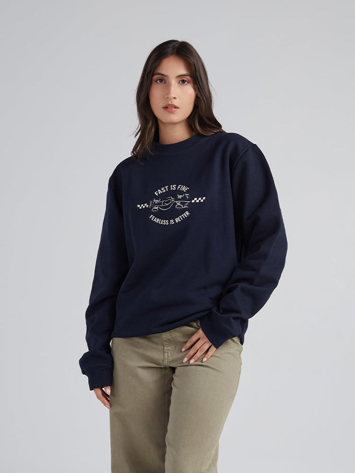 Sudadera Fearless Hombre - Azul