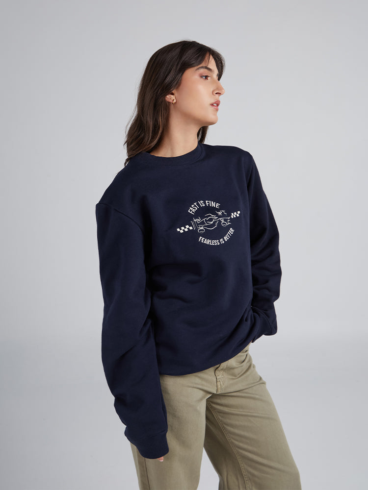 Sudadera Fearless Hombre - Azul