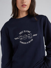 Sudadera Fearless Hombre - Azul