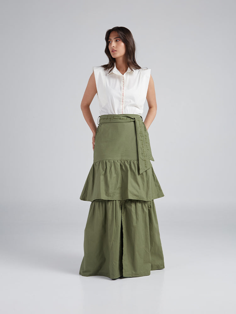 Falda Boleros Verde