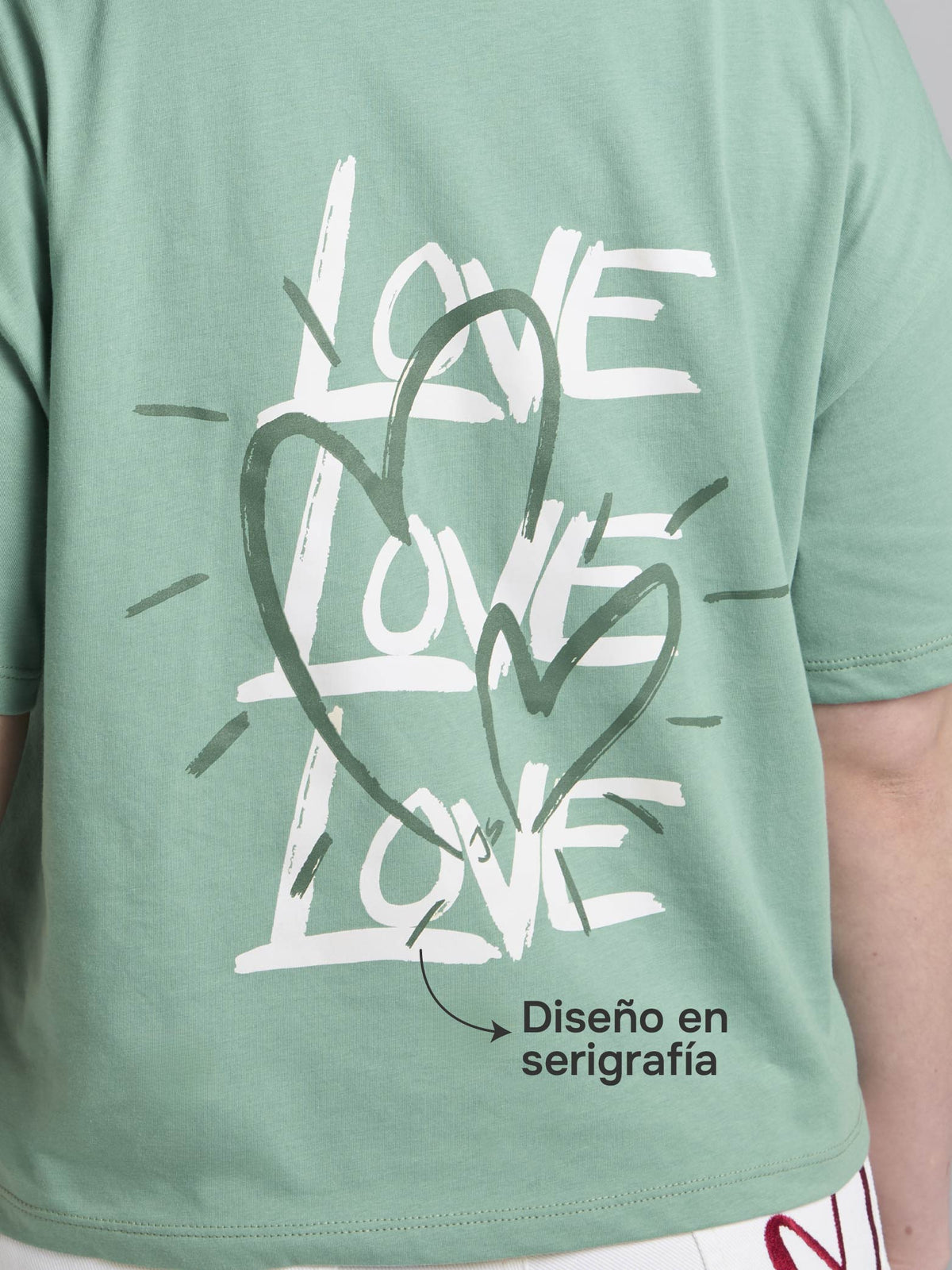 Playera Love - Verde