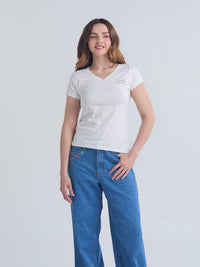 Playera With love - Marfil