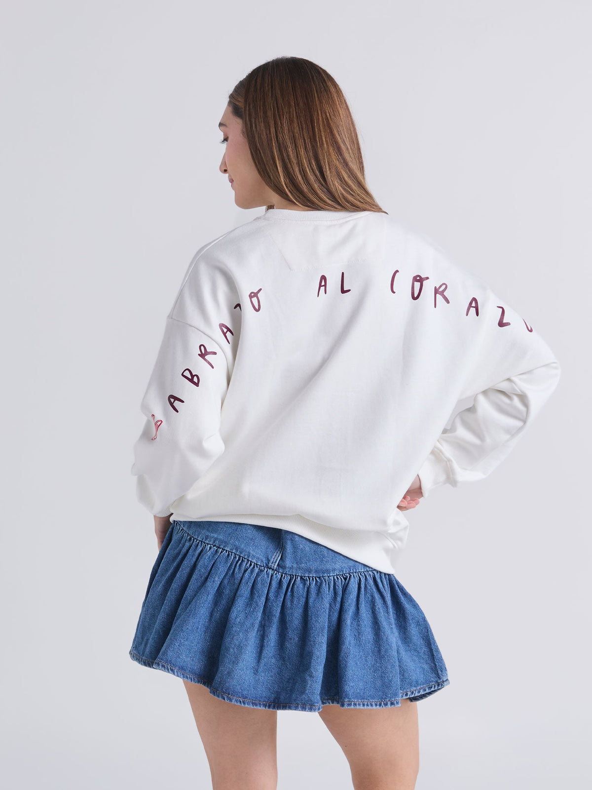 Sudadera Abrazo al corazón - Marfil
