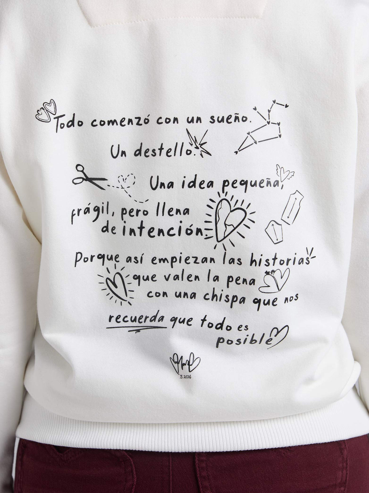 Sudadera Sin limites - Marfil