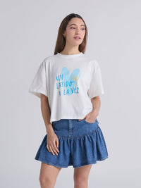 Playera Latidos - Marfil