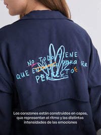 Chamarra Para ser - Azul