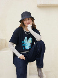 Playera Latidos - Azul