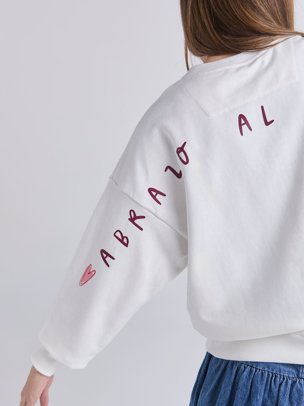 Sudadera Abrazo al corazón - Marfil