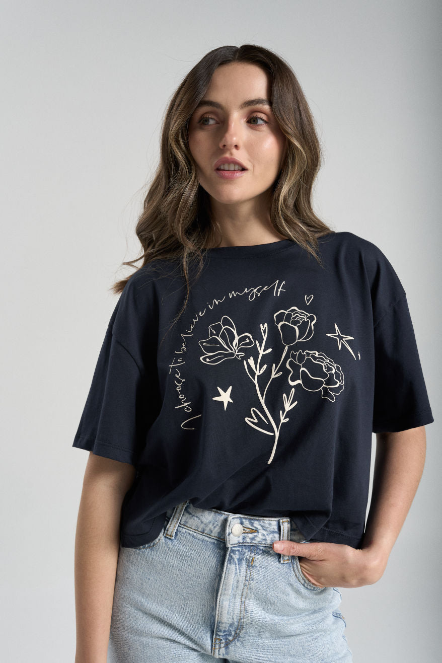 Playera Believe - Azul