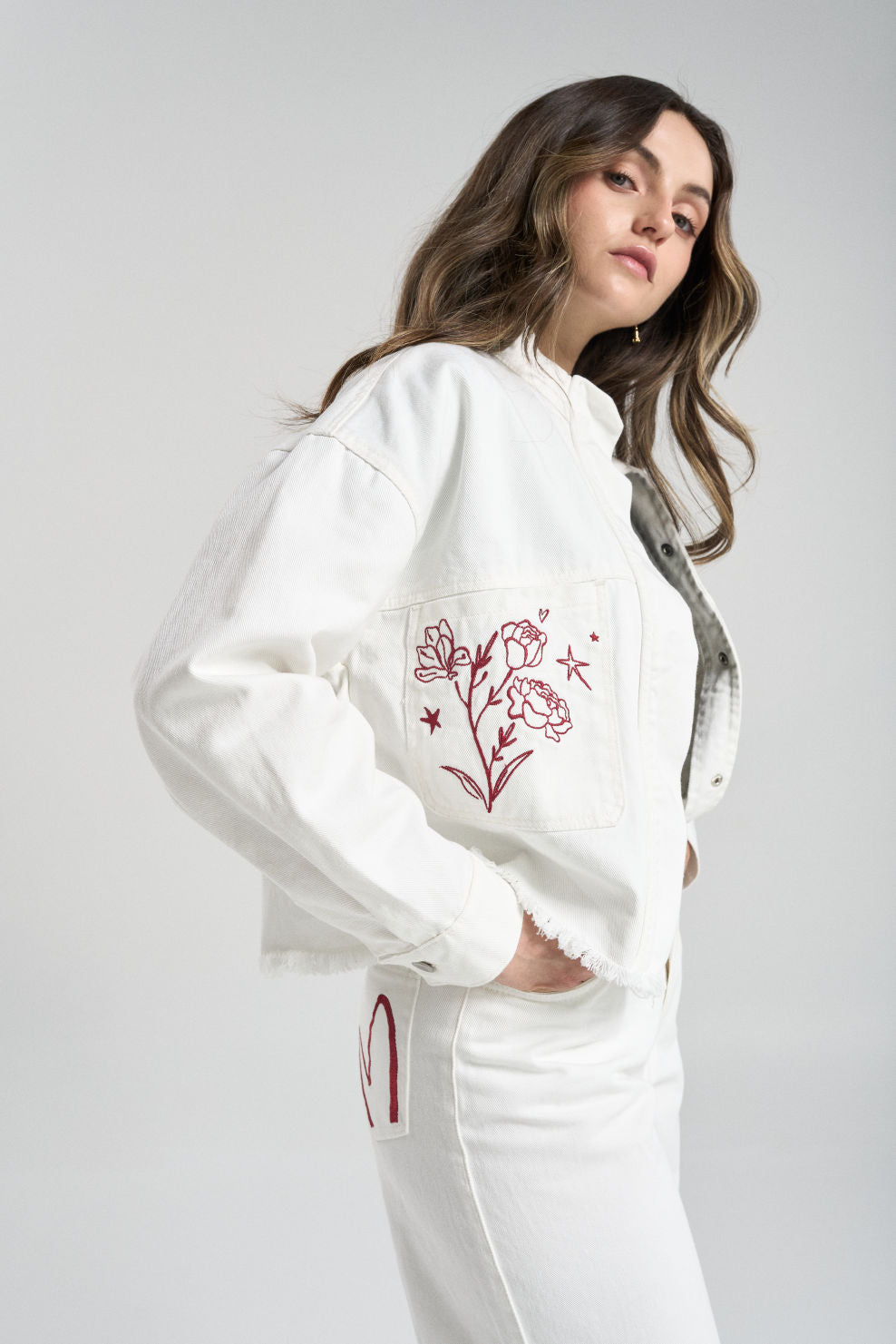 Chamarra With love - Blanco