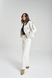 Chamarra With love - Blanco