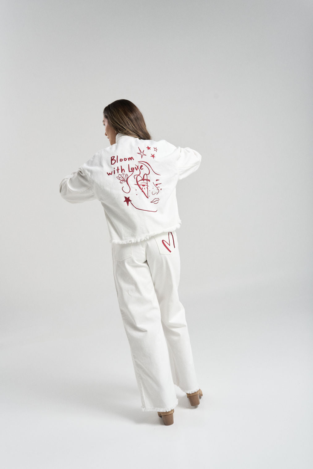 Chamarra With love - Blanco