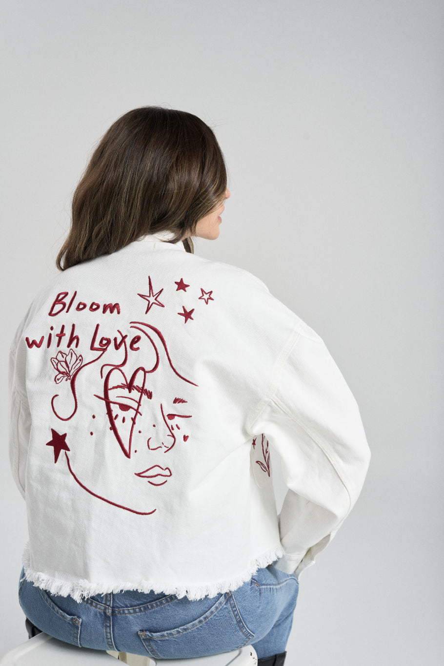 Chamarra With love - Blanco